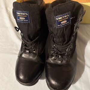 Smiths Trooper 2.0 SM-4141B-W Men’s Size 11 Work Boots BLACK Lace Up Vintage